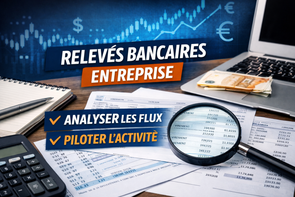 relevés bancaires entreprise analyse des flux financiers et suivi de trésorerie