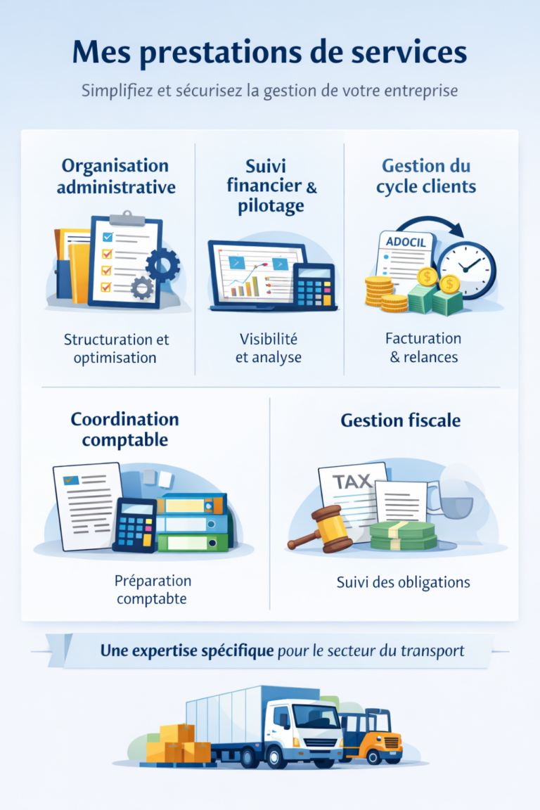 Prestations de services administratifs et financiers proposées par Solyt’Gestion pour les dirigeants de TPE et PME