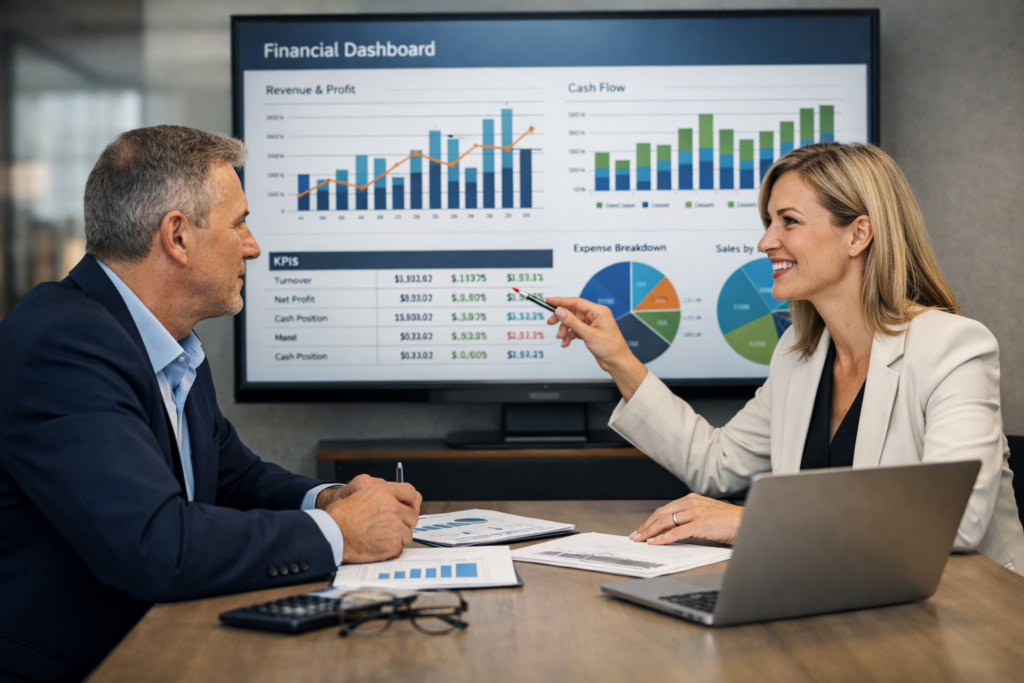 Suivi financier et pilotage de votre entreprise avec tableau de bord et indicateurs de gestion comptable